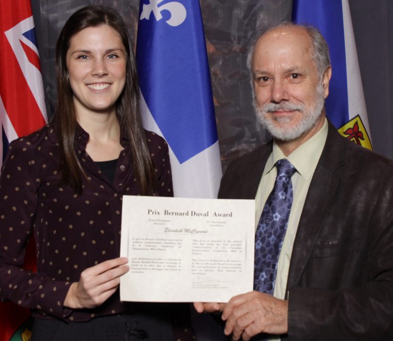 Elisabeth McClymont wins top student prize at immunization conference